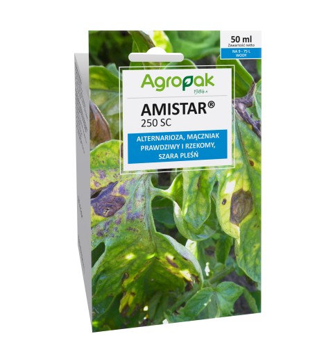 Amistar® 250 SC Agropak [50 ml] - Zapobiega chorobom grzybowym, mączniakowi, alternariozie, zarazie