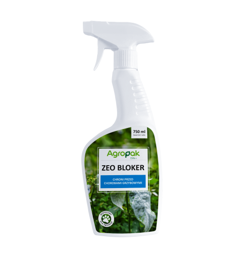 Zeo Bloker Agropak [750 ML] - Zeolitowy prepart do ochrony roślin przed mączniakiem, szarą pleśnią i rdz