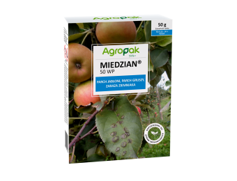 Miedzian 50 WP Agropak [50 G] - Zapobiega chorobom grzybowym i bakteryjnym